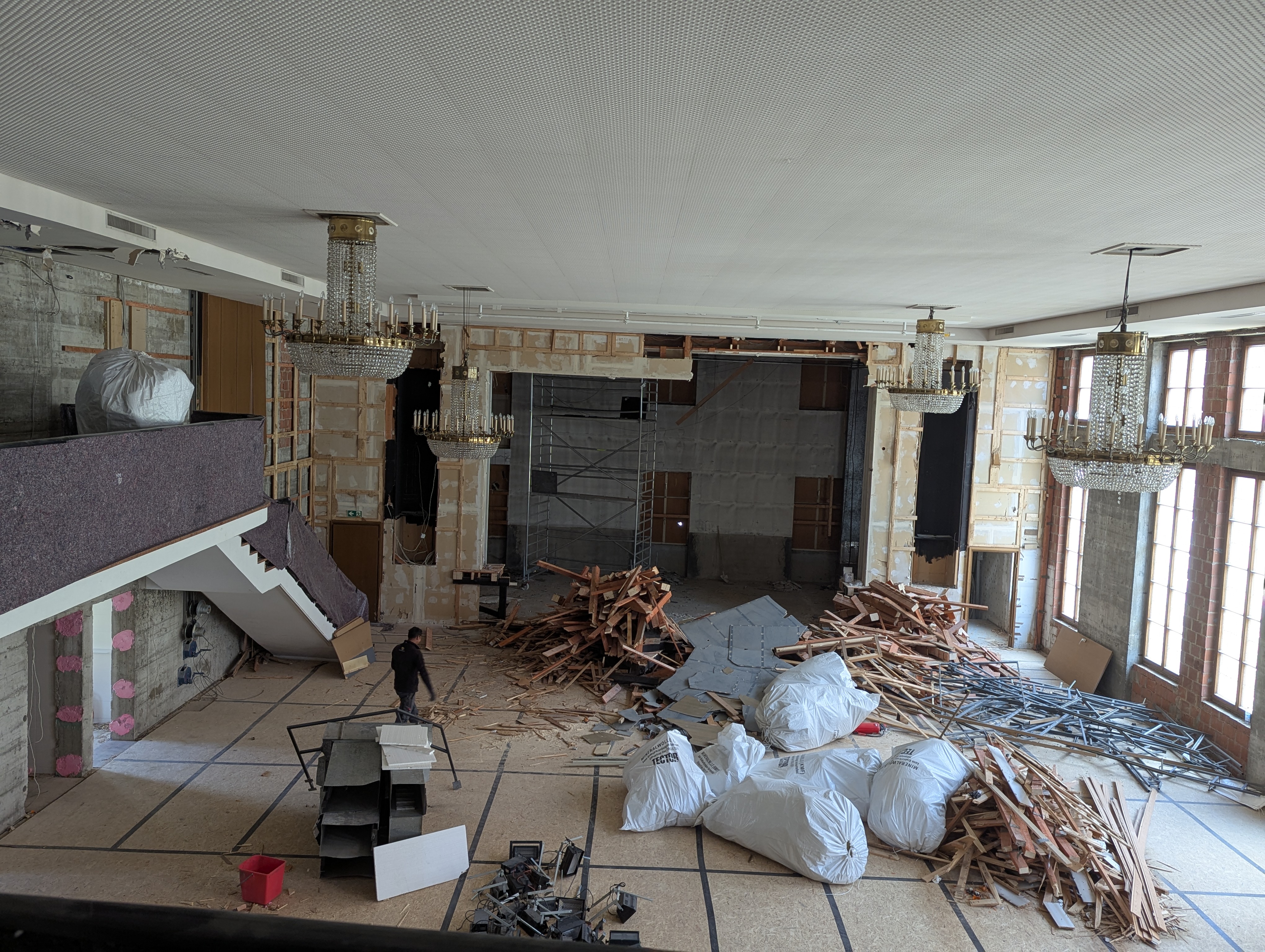 Im Tanzhaus Donauwörth sieht man bereits die ersten Schritte der Sanierungsmaßnahmen.