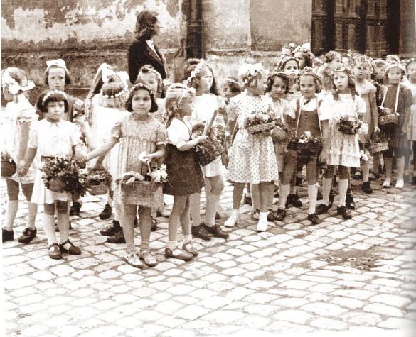 Stabenfest, Aufnahme aus dem Jahr 1949.