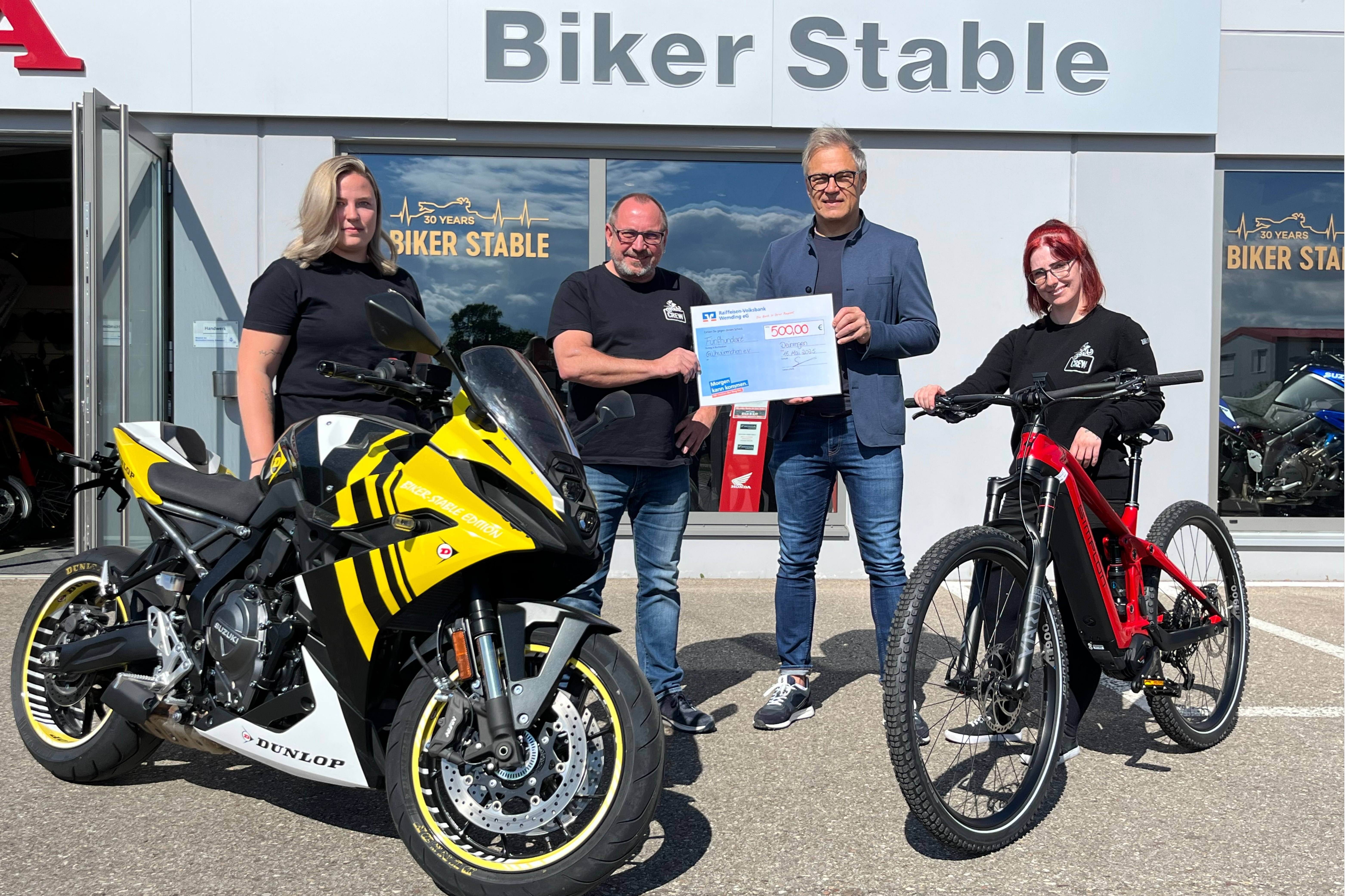 Spendenübergabe Biker Stable