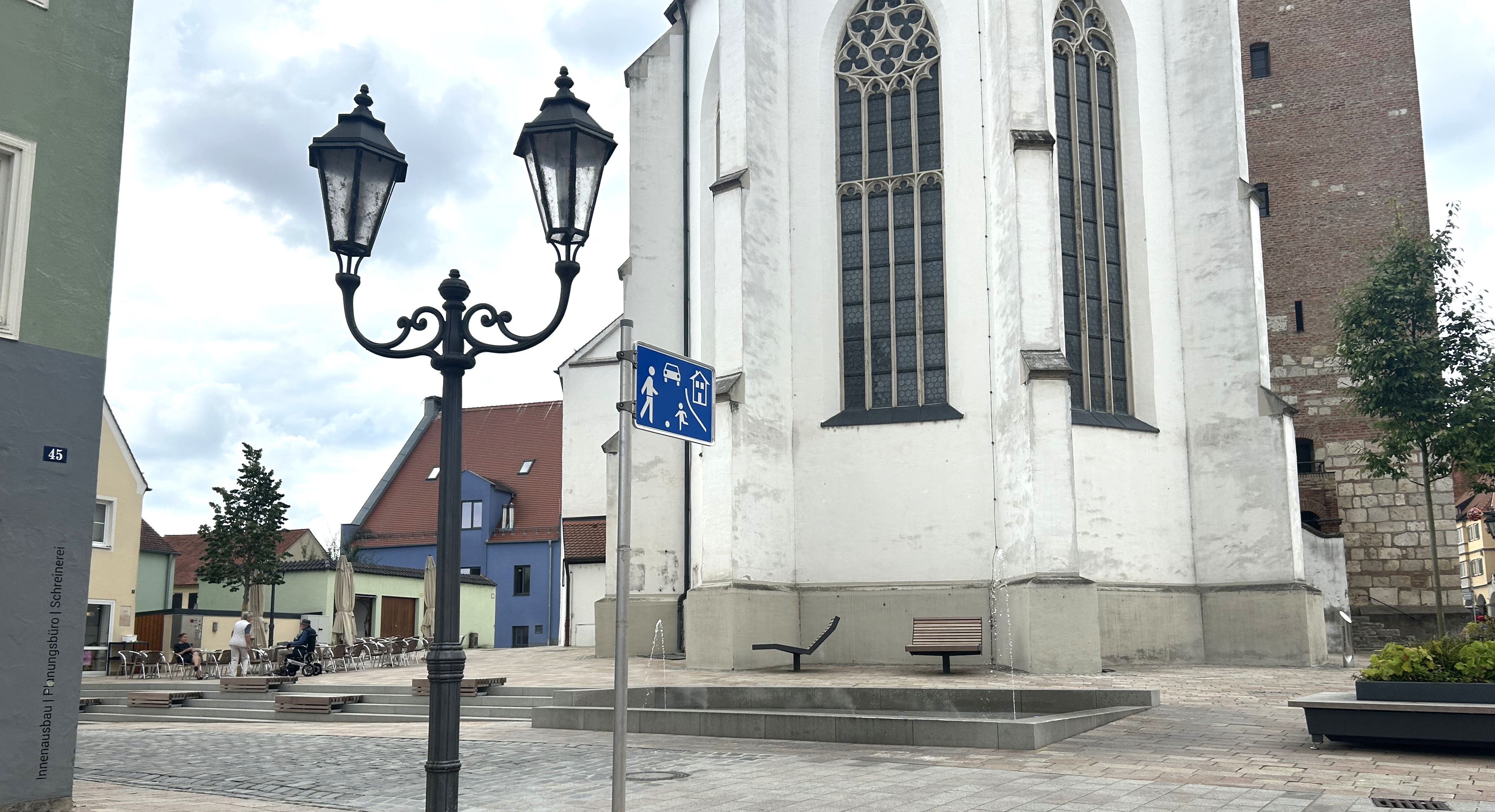 Platz an der Augsburger Botengasse in Donauwörth