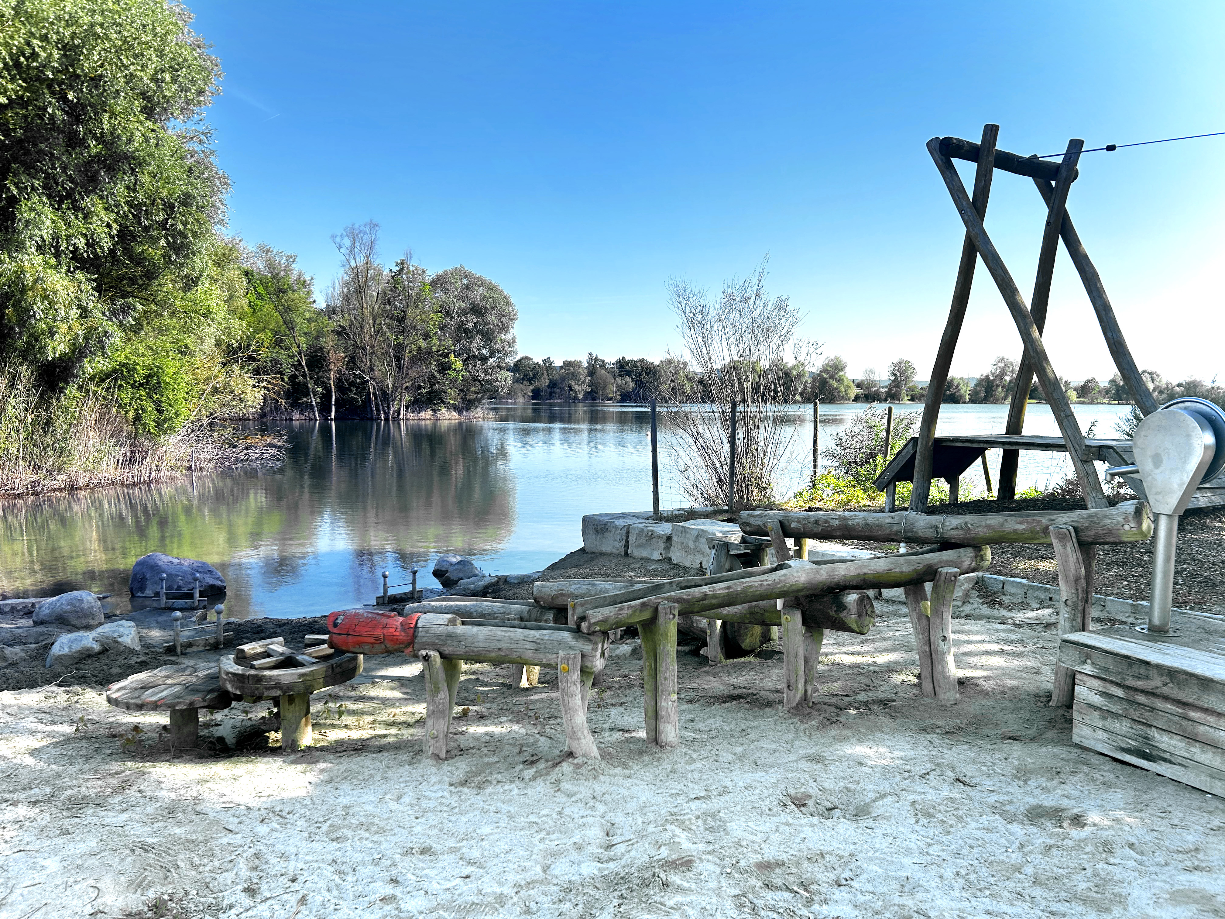 Wasserspielplatz am Baggerssee in Hamlar