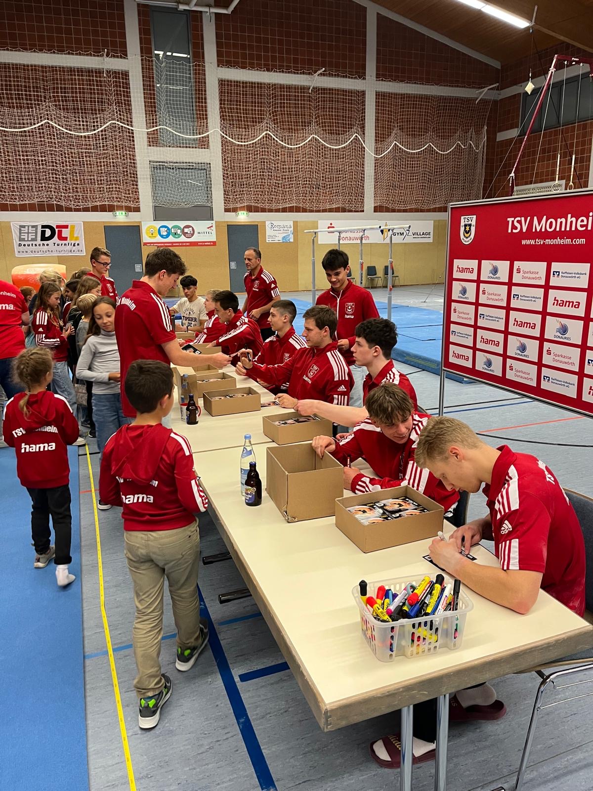 Autogrammstunde TSV Monheim Turnen
