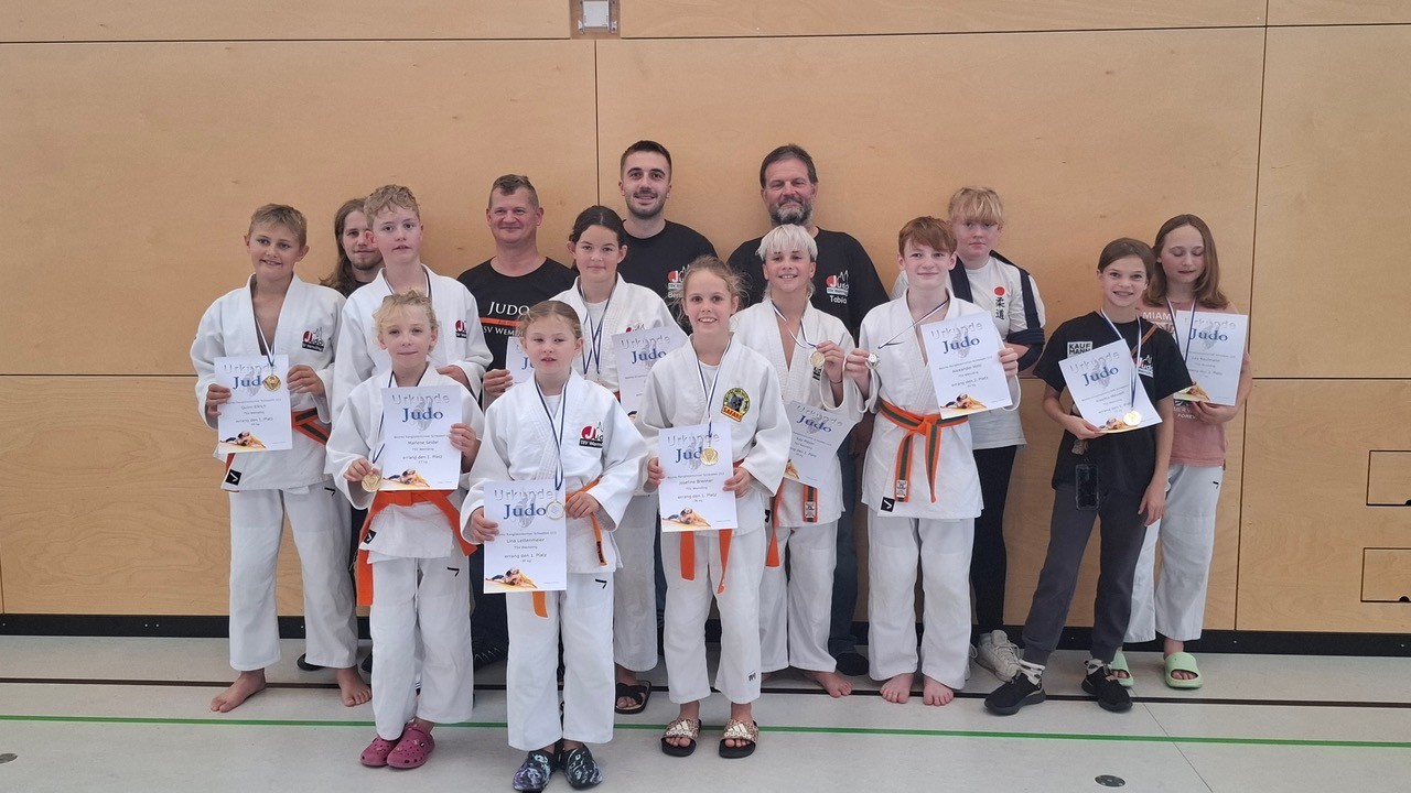 Wemdings Nachwuchs-Judokas glänzten bei den Schwäbischen Meisterschaften.