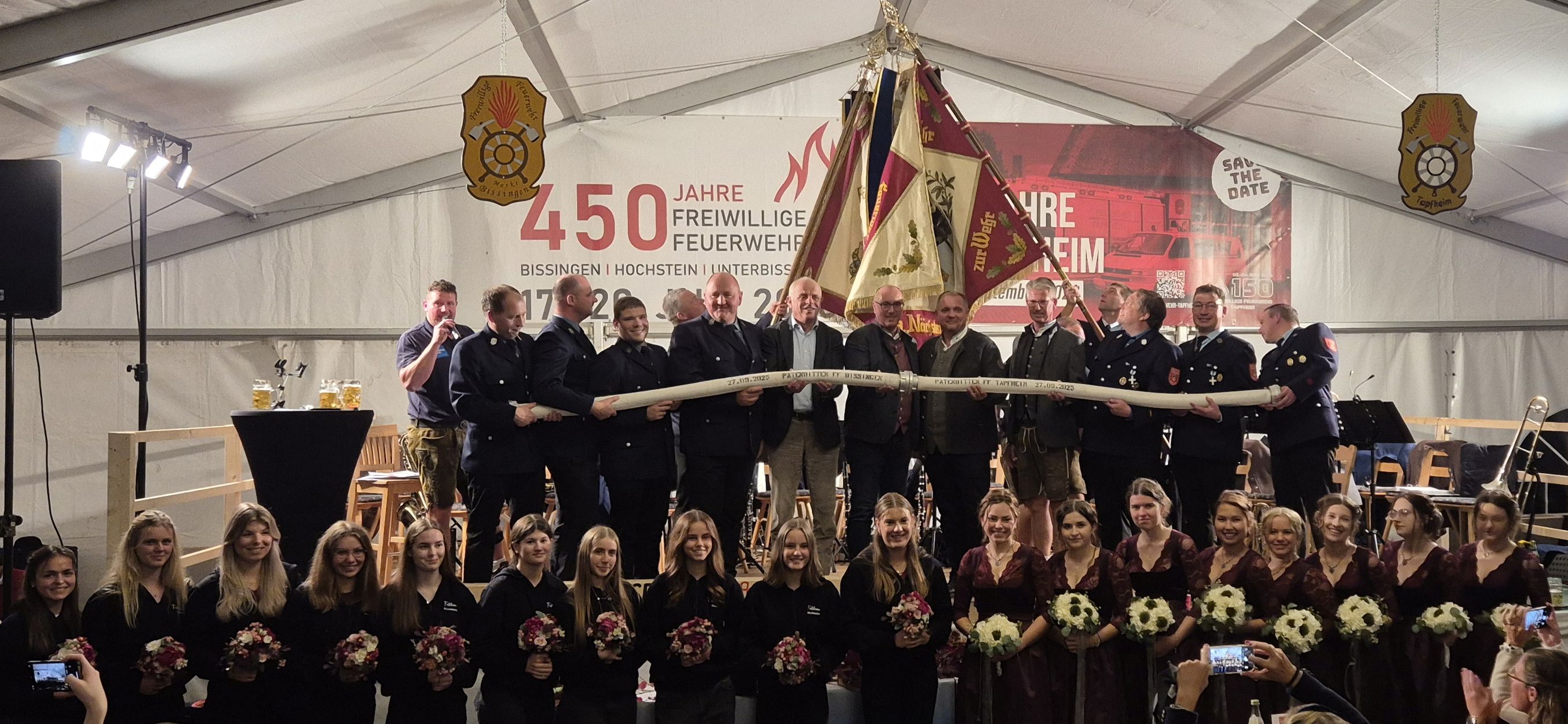 Für die 150-jährige Jubiläumsfeier wird traditionell um Patenschaft gebeten.