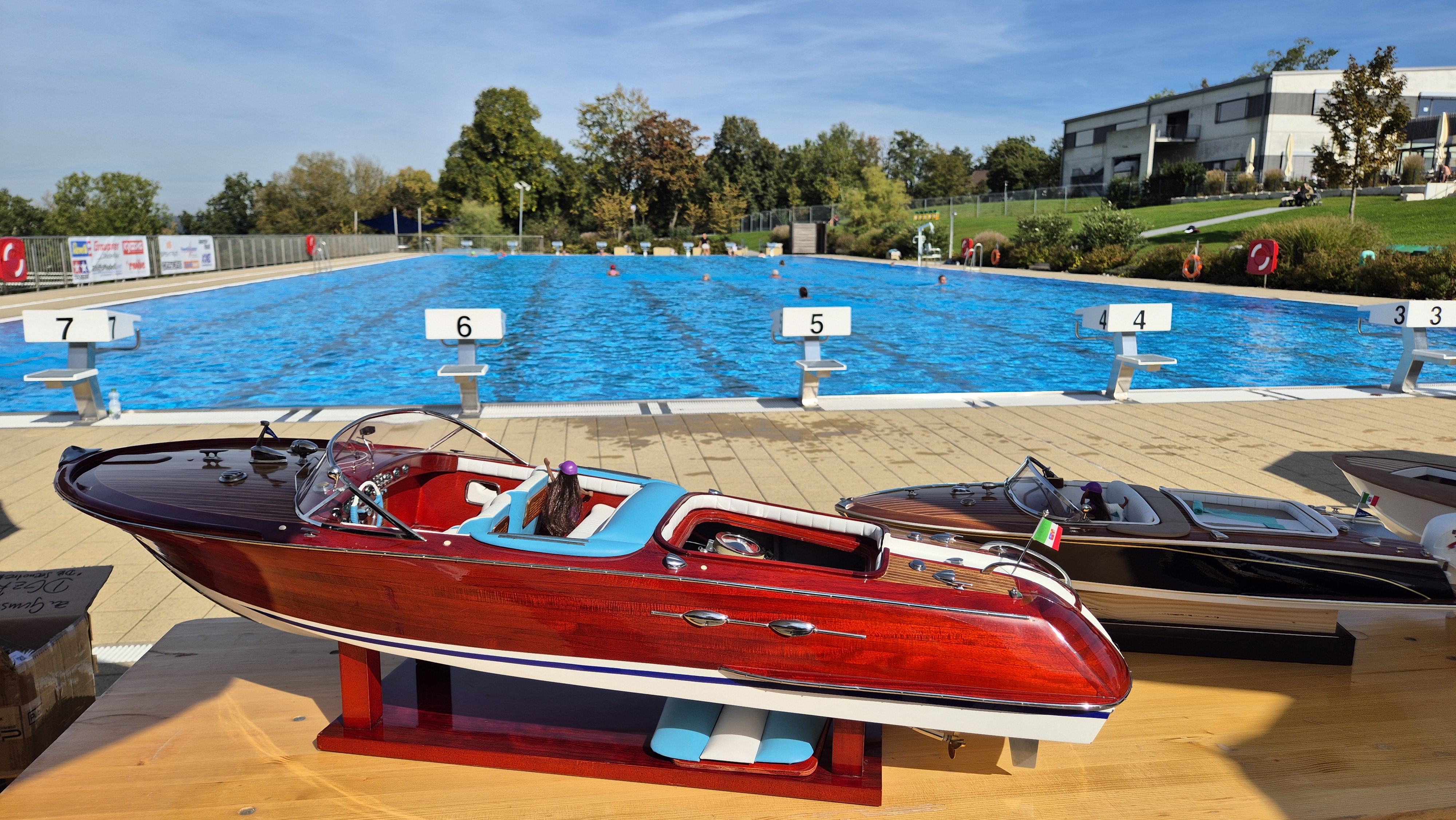Donauwörther Freibad und Modellbootfahren