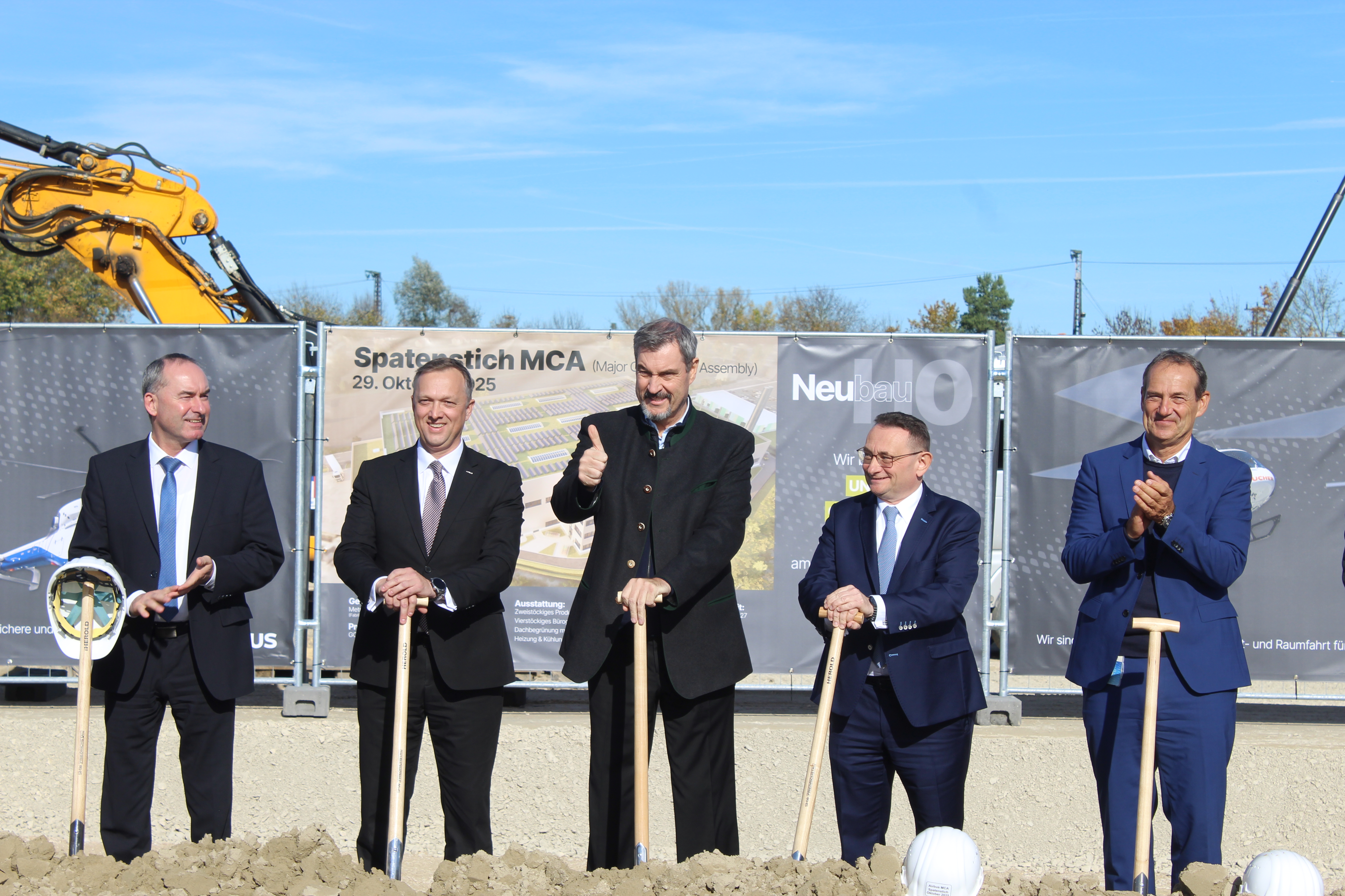 Besuch Söder Aiwanger Airbus 2025