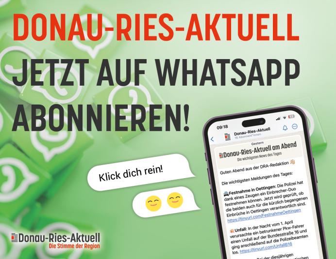 Donau-Ries-Aktuell auf WhatsApp abonnieren